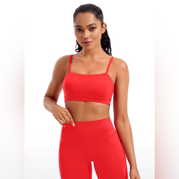 Butterluxe Adjustable Spaghetti Thin Strap Sports Bra - Picture 1 of 5